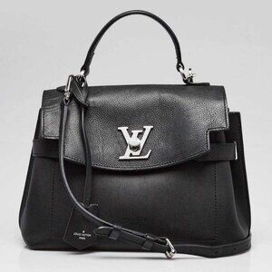Louis Vuitton Black Leather Lockme Ever BB Bag